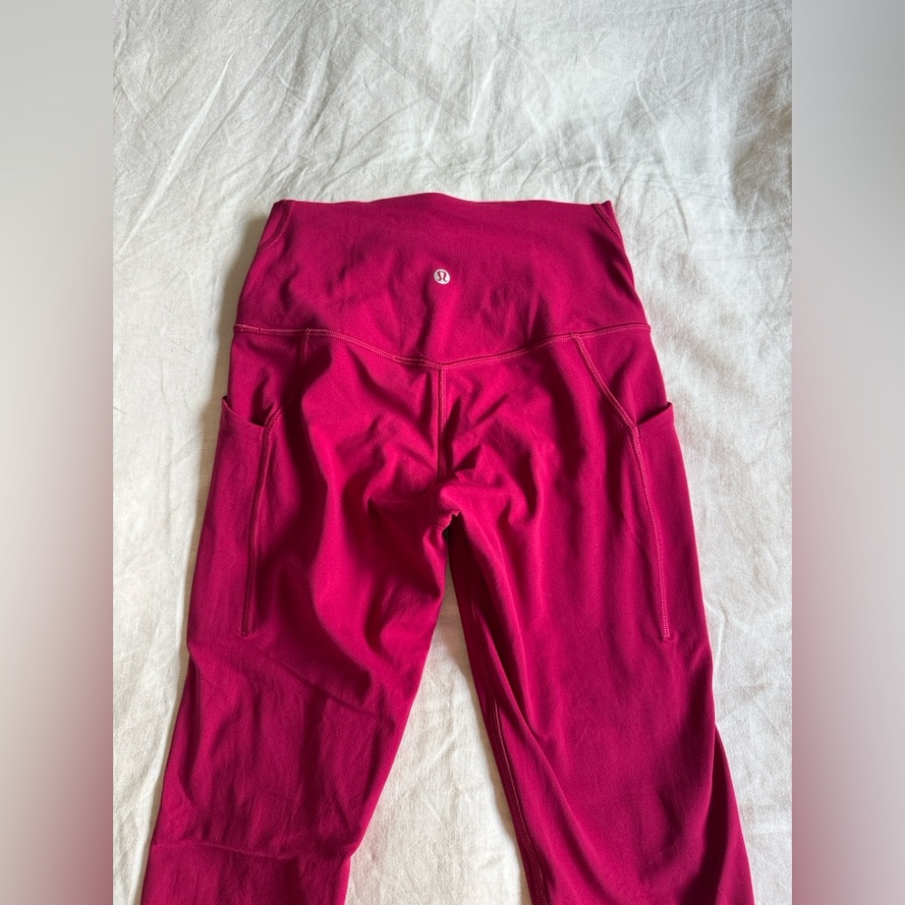 Lululemon Align™ High-Rise Pants with Pockets Ruby Red, Sz Medium 🍇